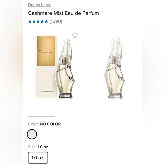 NWT DONNA KARAN Designer Luxury Cashmere Mist Eau de Parfum 1.0 oz MSRP $78 - Picture 3 of 10